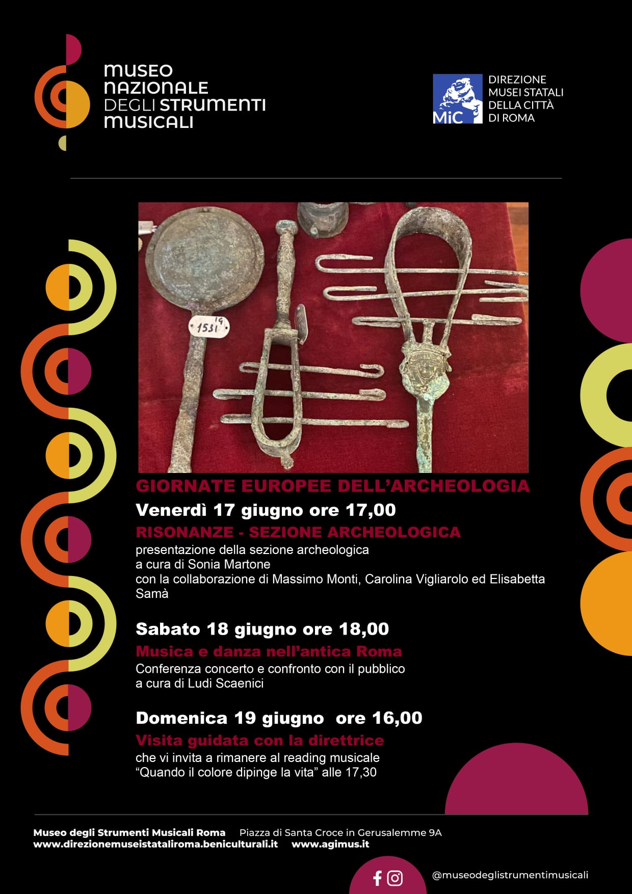 Giornate Europee dell'Archeologia al Museo Nazionale degli Strumenti Musicali